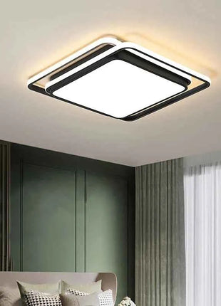 Lampada da Soffitto LED Moderna con Telecomando, Illuminazione per Interni, Decorazione per Soggiorno, Camera da Letto, Studio e Cameretta