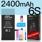 PINZHENG Real High Capacity Battery For iPhone 8 Plus SE 5S 6 6S 7 X Xr Xs Max Phone Replacement Batteries Warranty One Year