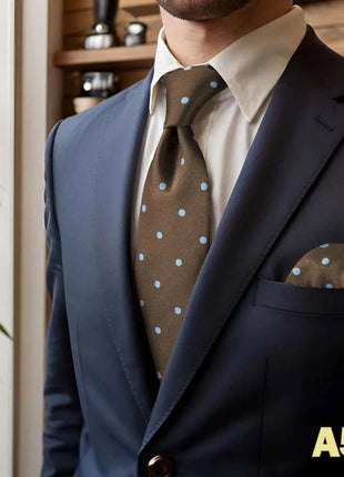 Set Cravatta e Fazzoletto Uomo Colorato 160cm - Accessori Matrimonio