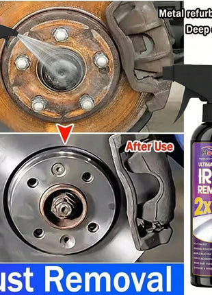 Ultimo detergente antiruggine per auto, cura delle ruote, rimozione rapida della ruggine, spray antiruggine per tubi di scarico auto, pulisce le macchie di polvere metallica
