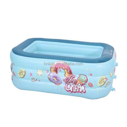 Stock Piscina familiare all'aperto all'ingrosso per bambini Adulti Piscina gonfiabile da 150 cm Piscina gonfiabile portatile per bambini