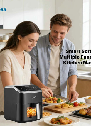 Midea 5L Air Fryer Large Capacity Family Size Multi-Functional Easy Clean Oil-Free Healthy Adjustable Temp Rapid Air