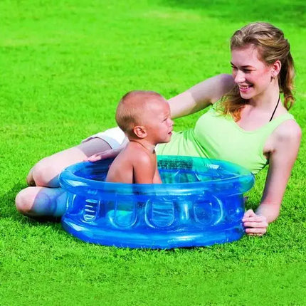 Piscina gonfiabile per bambini Bestway D25"xH10"/64cmxH25cm con 3 camere d'aria/piscina per neonati con fondo gonfiabile/piscina per neonati