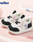 Kids' PU Leather Sports Shoes, Patchwork Fashion Sneakers for Children, Waterproof Running Footwear for Boys and Girls