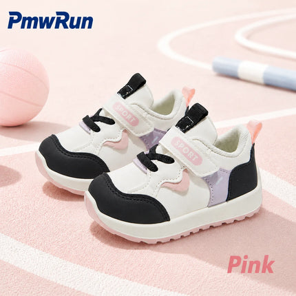 Scarpe sportive in pelle PU per bambini, patchwork, moda, sneakers per bambini, calzature da corsa impermeabili per ragazzi e ragazze