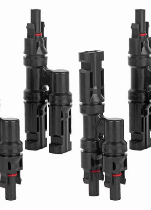 1/2 paia di connettori solari fotovoltaici maschio e femmina di alta qualità IP67 da 2 a 1 T per sistema di kit solari fai da te MC2.5 4 MC6