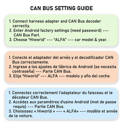 Cablaggio Mini-ISO con Decoder CAN Bus per Alfa 147 159 MiTo MK1 Giulietta 2010-2013, Ritenzione SWC, Adattatore Android P&P 16 Pin