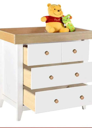 Portable 2 in 1 Nursery Solid Wood Wooden Changing Tray  Diaper Baby Bath Wooden Baby Changing Table With Drawers