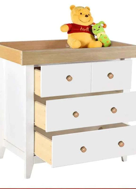 Portable 2 in 1 Nursery Solid Wood Wooden Changing Tray  Diaper Baby Bath Wooden Baby Changing Table With Drawers
