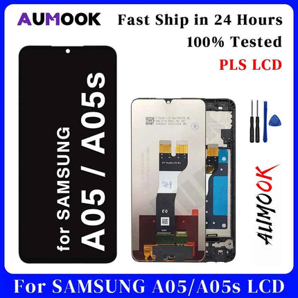 Schermo A05 per SAMSUNG A05S A057 Display LCD Touch Screen Digiziter Assembly per Samsung A05 A055 con cornice Display LCD