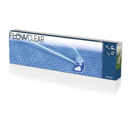 58234 Bestway AquaClean Kit pulizia piscina Set pulito con adattatore multiplo e asta regolabile da 2,79 m per tutte le piscine e filtri Bestway