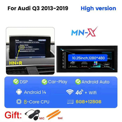 8-Croe Car Wireless Carplay Android Auto For Audi Q3 2012-2018 Multimedia Video Player GPS smart car machine system