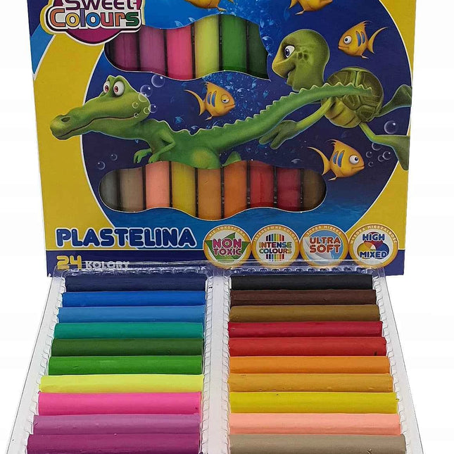 Plastilina rotonda morbida non tossica 24 colori