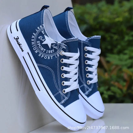 Scarpe da uomo in tela traspirante, offerta imperdibile della stagione, nuove, estive, di tendenza, casual, sportive, per studenti, con fondo piatto e punta tonda.