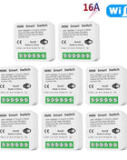 16A Tuya WiFi Smart Switch 2-way Control with Energy Monitor Switch Mini Smart Breaker Smart Life Control  Alexa Via Google Home