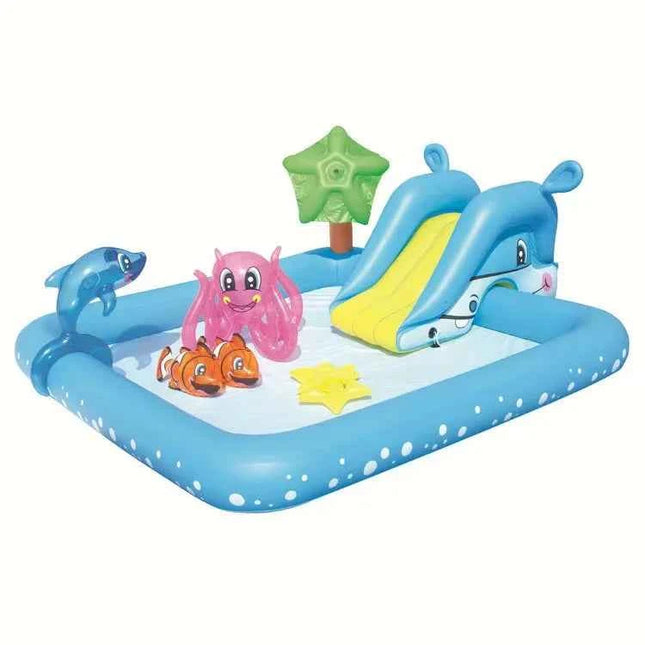 Centro giochi gonfiabile per bambini Giochi d'acqua Pad Piscina gonfiabile per bambini Piscina da bagno per cortile esterno
