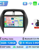 Podofo 6+128G Wireless CarPlay Android Auto Radio for Toyota RAV4 2003-2005(LHD) Car Multimedia Player GPS WIFI 2 Din Autoradio