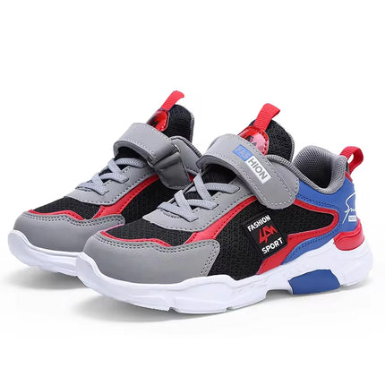 Scarpe da ginnastica per bambini Scarpe sportive casual per bambini per ragazzi Scarpe da corsa per scuola per ragazze con gancio e anello per bambini in rete estiva traspirante