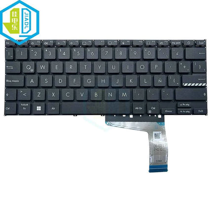 FR LA US SP Silver Black Backlight Keyboard For ASUS Vivobook X1402ZA X1404 X1405 X1403 Laptop Backlit Keyboards silver keycaps