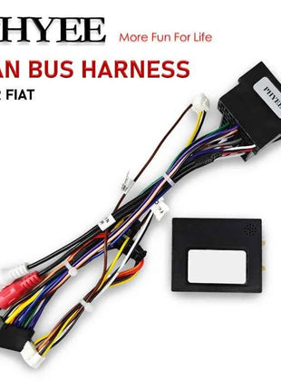 Cablaggio ISO decodificatore CAN Bus, ritenzione SWC RCA P&P 16 pin Android per auto, per Fiat 500 2007-2015 Panda 169 Uno Palio Ypsilon