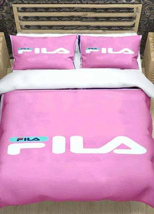 Hot Logo Print Bedding Sets Bed Supplies Set  Comforter Set  Teens Girls Cartoon Twin Single Kid  F-Fila Luxury Gift