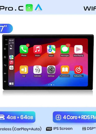 Junsun 7 9 10 inch Universal CarPlay Android Auto Car Radio For VW Fiat Renault Nissan Hyundai GPS Multimedia autoradio Stereo