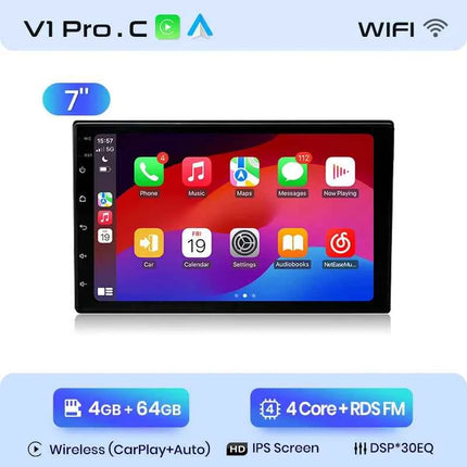 Junsun 7 9 10 inch Universal CarPlay Android Auto Car Radio For VW Fiat Renault Nissan Hyundai GPS Multimedia autoradio Stereo