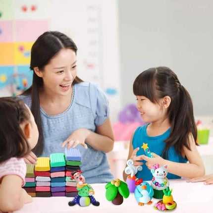 24 colori polimero stampaggio argilla Set forno cottura con strumenti scultura accessori artigianato fai da te giocattoli educativi per bambini regalo all'ingrosso