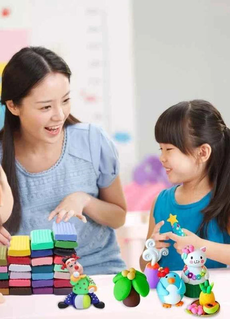 24 colori polimero stampaggio argilla Set forno cottura con strumenti scultura accessori artigianato fai da te giocattoli educativi per bambini regalo all'ingrosso