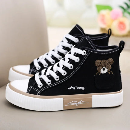 Simpatiche scarpe di tela da donna sneakers traspiranti scarpe sportive di marca per donna scarpe casual vulcanizzate appartamenti alti Zapatos Mujer