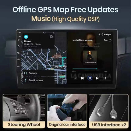 Junsun Wireless CarPlay Android Auto Car Radio For Mercedes Benz Smart Fortwo 451 2005 - 2010 GPS Multimedia 2din Systems Stereo