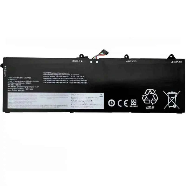 HD 15.36V 71Wh New Laptop Battery L20L4PD3 L20M4PD3 for Lenovo Legion S7 Slim 7 15ACH6    ThinkBook 16p G2 Ser