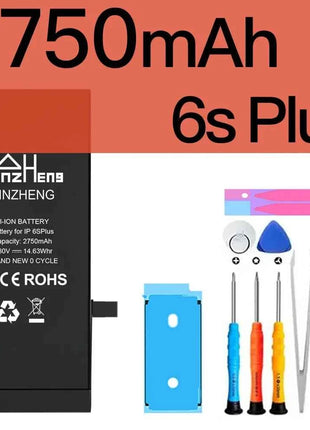 PINZHENG Real High Capacity Battery For iPhone 8 SE2020 6 6S 7 8Plus X Xs Max Xr Phone Replacement Batteries Warranty One Year