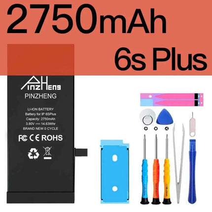 PINZHENG Real High Capacity Battery For iPhone 8 SE2020 6 6S 7 8Plus X Xs Max Xr Phone Replacement Batteries Warranty One Year