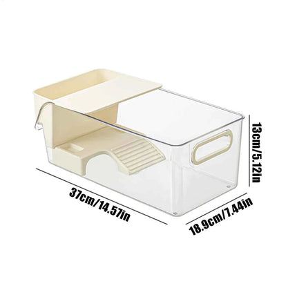 Turtle Tank Turtle Cage Clear Area Habitat with Basking Stage for Crayfish Crabs Gecko Amphibians Fishes Small Pets Enclosure