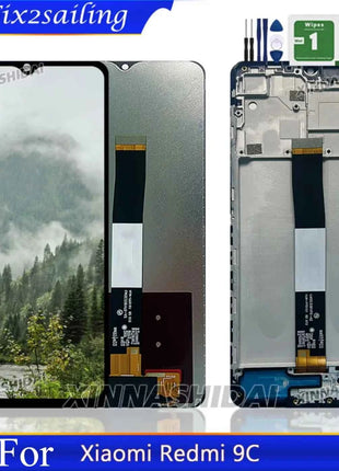 Per Xiaomi Redmi 9C Display LCD 9C Touch Screen Digitizer M2004J19AG M2004J19C Per Redmi 9C LCD Parti di ricambio