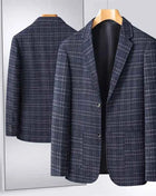 Blazer Uomo Slim Fit a Quadri - Stile British Cerimonia 2025