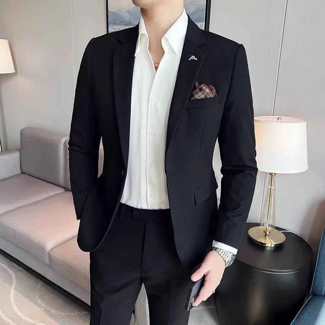 Completo Uomo Giacca e Pantalone - Abito Cerimonia Matrimonio Slim Fit