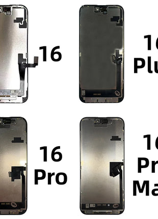 INCELL 16 Pro Max Per iPhone 12 LCD 12Pro Display 13ProMax Schermo Face ID Touch 15 14 Plus 13 MINI Display 15 Pro Max 16 16Pro