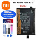 New 100% Original Battery For Xiaomi MI Redmi Note K20 K30 Pro 5 7 8 9 9S 9T 10 10X 10T 10X 11T 11 Ultra 11T POCO X3 F2 4X Pro