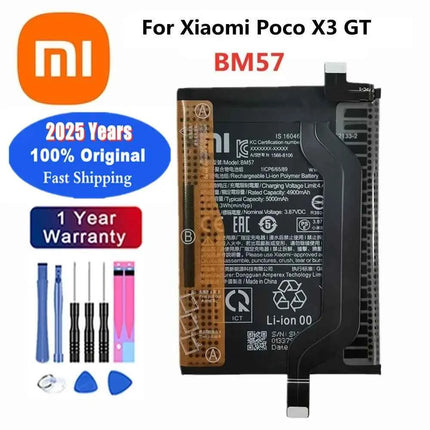 New 100% Original Battery For Xiaomi MI Redmi Note K20 K30 Pro 5 7 8 9 9S 9T 10 10X 10T 10X 11T 11 Ultra 11T POCO X3 F2 4X Pro
