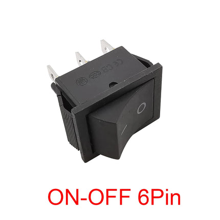 1 pz KCD4 4 pin 6 pin interruttore a bilanciere 16A 250VAC 20A 125VAC ON-OFF/ON-OFF-ON 2 posizioni 3 posizioni con interruttore di alimentazione della luce 31x25mm