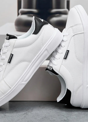 Men's comfortable casual shoes for women white leather sneakers lightweight walking flats outdoor sports running tennis zapatillas