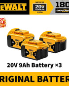 100% Authentic Dewalt 18V/20V 6.0Ah Li-Ion Replacement Battery for Power Tools, Compatible with DCB200 DCB202 DCB205 DCB206 DCB209