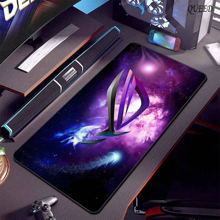 Asus Rog Mause Pad Anime Mouse Mats Gaming Computer Desk Mat Mouse Carpet Pc Accessories Gamer Mouse Pad Speed Rubber Mat