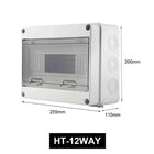 Outdoor Waterproof Electrical Distribution Box ABS Plastic Junction Wire Box 5/8/12/18/24 Ways MCB Box