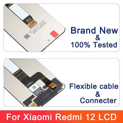 6.79" AMOLED For Xiaomi Redmi 12 LCD Display Touch Screen With Frame Digitizer Assembly For Redmi 23053RN02A 23053RN02Y Screen