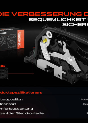 Frankberg 1x Serratura Porta Anteriore Sinistra per BMW 2 Active Tourer F45 F46 G11 G12 F48 F39 F15 F85 F16 F86 MINI F55 F56 51217281937