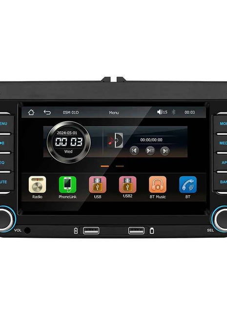 7" 2 Din HD Car Media Video RDS Airplay Car Radio CarPlay Android Auto Stereo Audio For Volkswagen/Seat/Skoda/Passat/Golf/Polo
