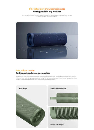 Versione globale Xiaomi Sound Outdoor 30W Altoparlante portatile Batteria ultra lunga durata 12 ore IP67 Bluetooth 5.4 TWS Stereo Combo